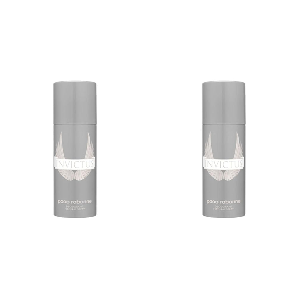 Invictus by Paco Rabanne for Men 5.1 oz Deodorant Spray (Pack of 2)