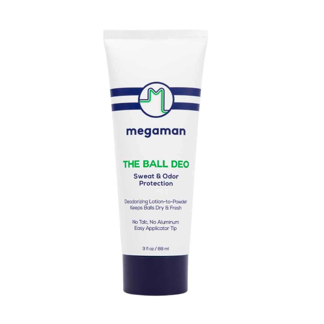 Megaman Ball Deo | Men’s Ball Deodorant | Guards Against Sweat, Chafe, Odor, & Irritation | 3 fl oz