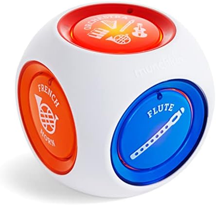 Munchkin® Mozart Magic® Cube Music Toy for Baby and Toddler - Includes 5 Instrument Sounds, 8 Mozart Songs and Lights