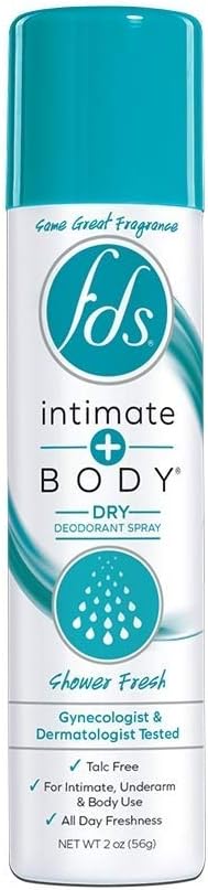 FDS Feminine Deodorant Spray-Shower Fresh-2 oz (Pack of 6)
