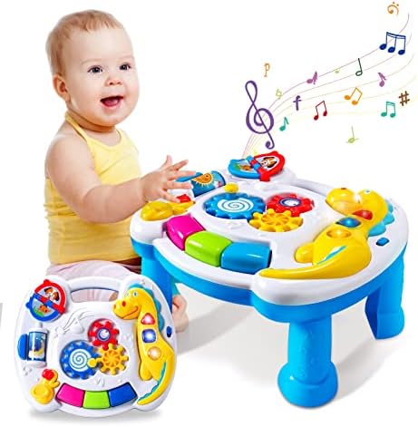 Music Activity Center Table for 6 to 12 Months Early Learning Baby Toys 12-18 Months Infant Kids Christmas Birthday Gifts for Toddlers 1 2 3 Year Old Boys Girls