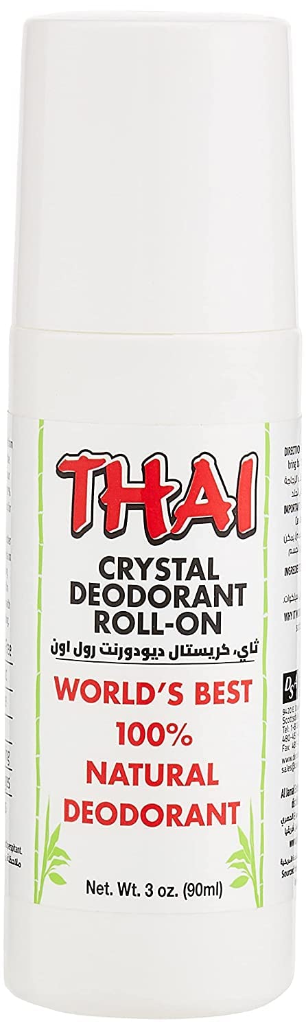 Thai Crystal Mist Roll On By Thai Deodorant Stone - 3 Oz, 3 Pack