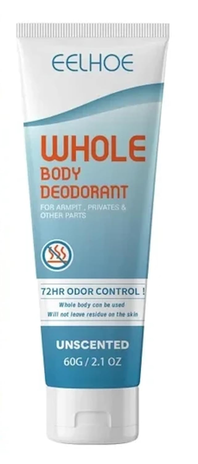 Whole Body Deodorant Contains Natural Ingredients, Aluminum Free, Invisible All Day Layer of Full Body Protection For Sweat Control, Sensitive Skin, Private Parts, and Nice Smell