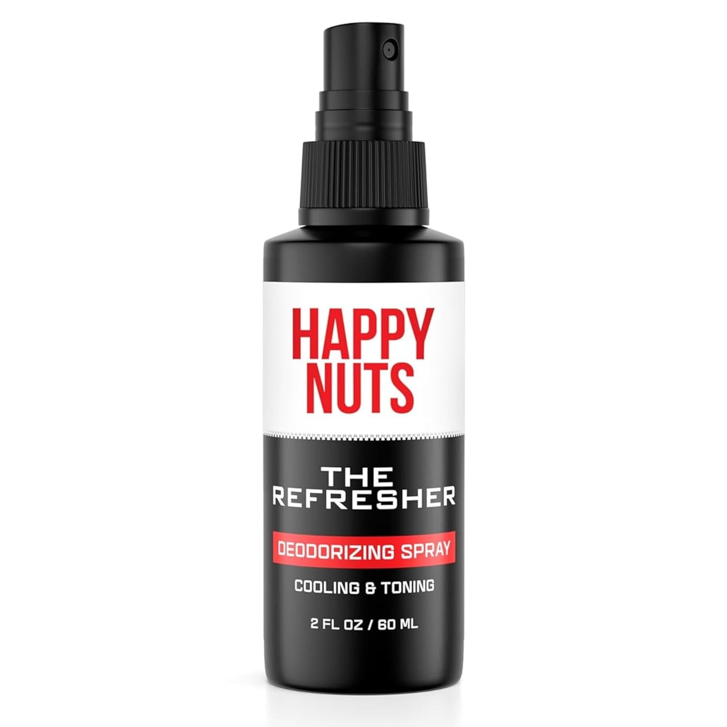 Happy Nuts The Refresher Men's Ball Deodorant Spray - Cooling, Toning, Deodorizing Body Spritz - Natural Ingredients, Ideal for Post-Trimming, Shaving & Cleansing - Groin Deodorant Spray (1 Pack)