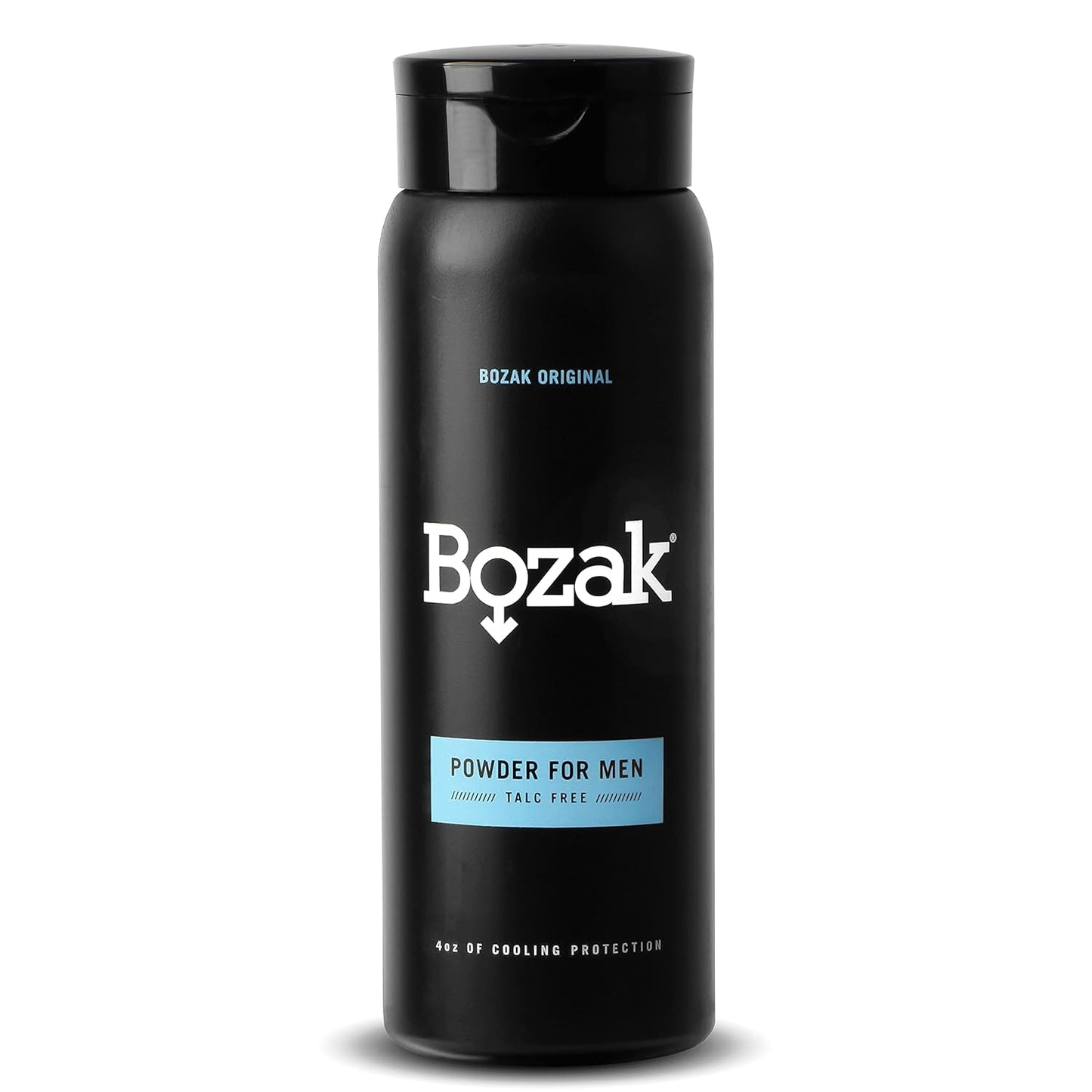 Bozak Cooling Body and Foot Powder for Men – Talc Free, Jock Itch Defense, Deodorant, Stops Chafing, Absorbs Sweat, and Keeps Skin Dry – with Menthol (4 oz.)