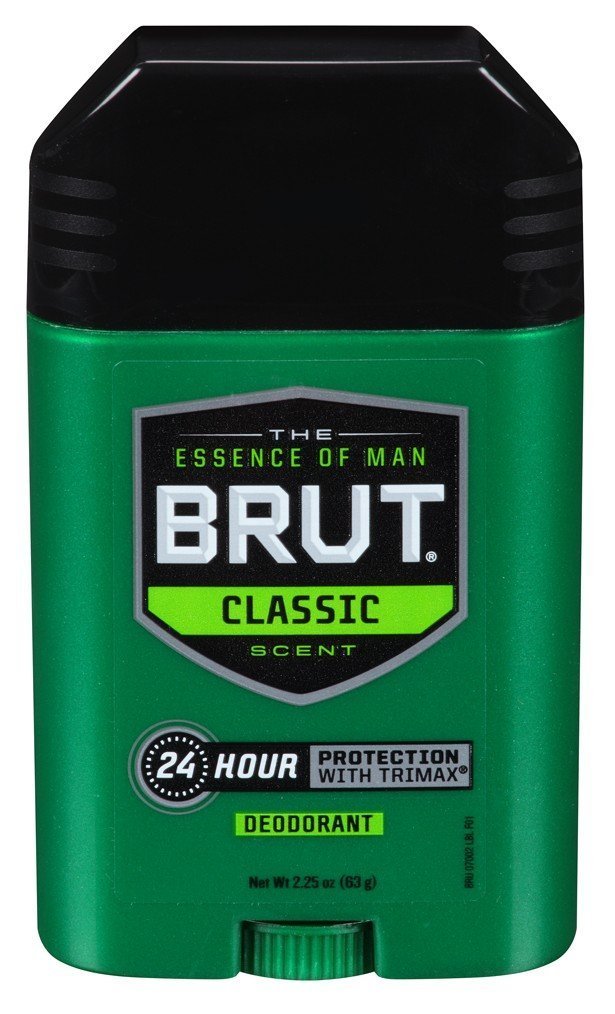 Brut Deodorant 2.25oz Oval Solid Classic Scent (2 Pack)