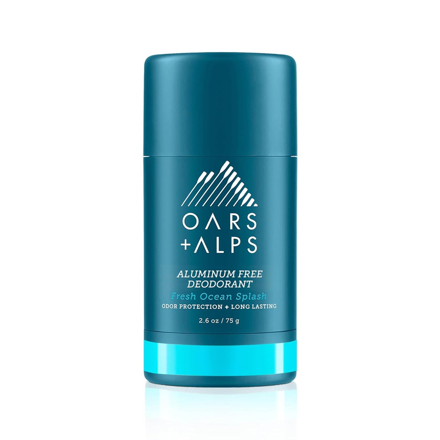 Oars + Alps Aluminum Free Deodorant for Men and Women, Dermatologist Tested and Made with Clean Ingredients, Travel Size, Fresh Ocean Splash, 1 Pack, 2.6 Oz
