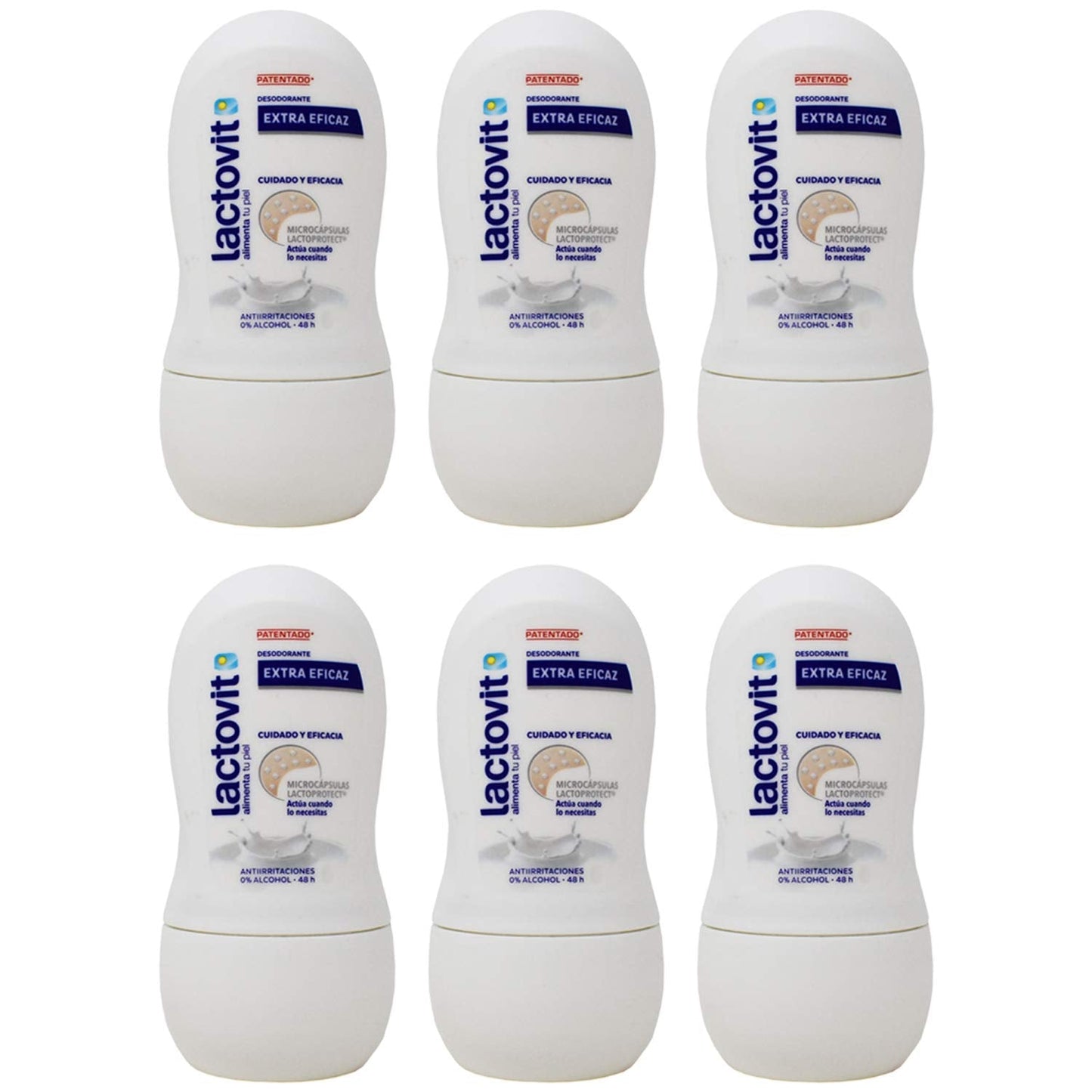 Lactovit Roll-on Deodorant Deo Double Vitamins of Milk 50ml Pack of 6