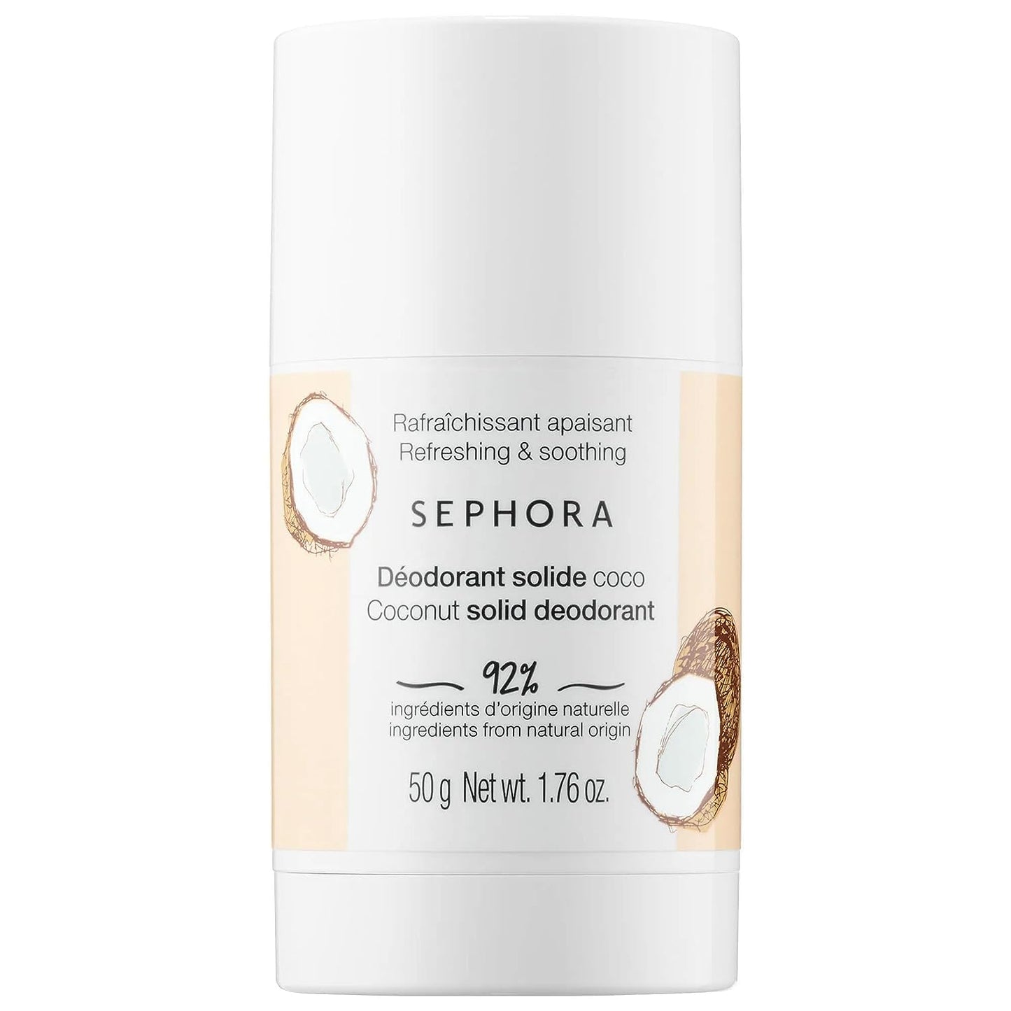 Sephora Coconut Solid Deodorant - Refreshing & Soothing 1.76 oz