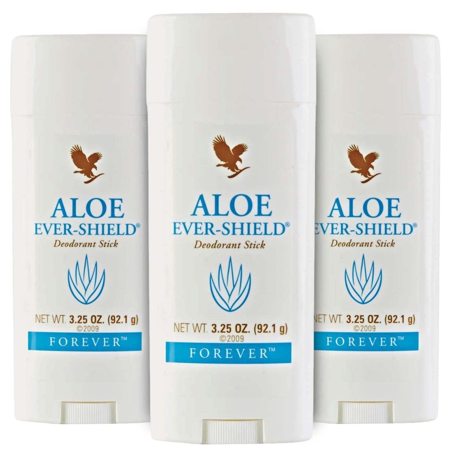 Forever Living - Aloe Ever-Shield - All-Day Odor Protection with Soothing Aloe - Aluminum-Free Deodorant for Sensitive Skin - 3.25 oz Stick (3 Packs)