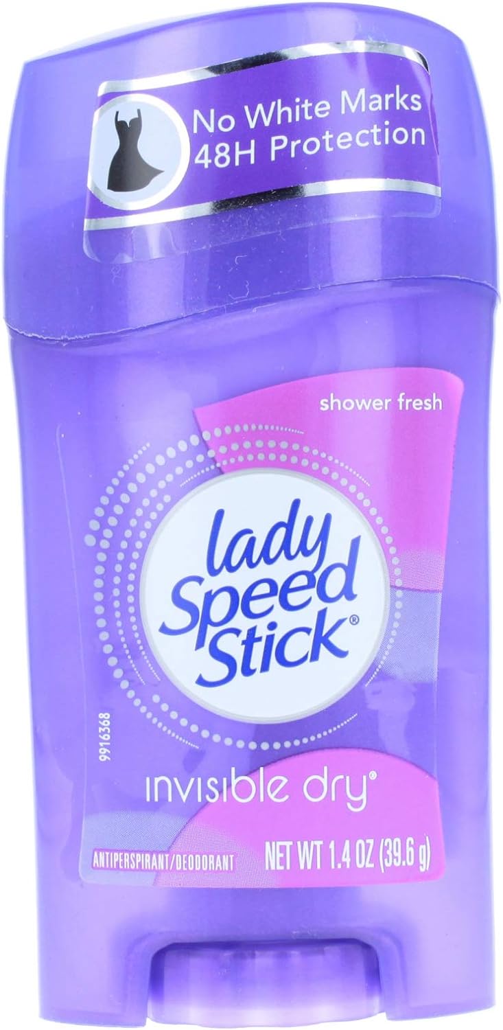 Lady Speed Stick Deodorant 1.4 Ounce Shower Fresh (41ml) (6 Pack)