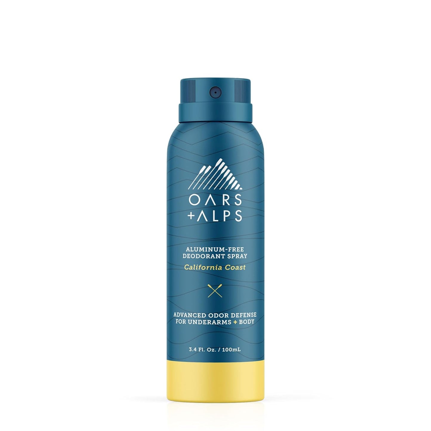 Oars + Alps Spray Deodorant for Men and Women, Aluminum Free Deodorant and Full Body Spray, Travel Size, California Coast