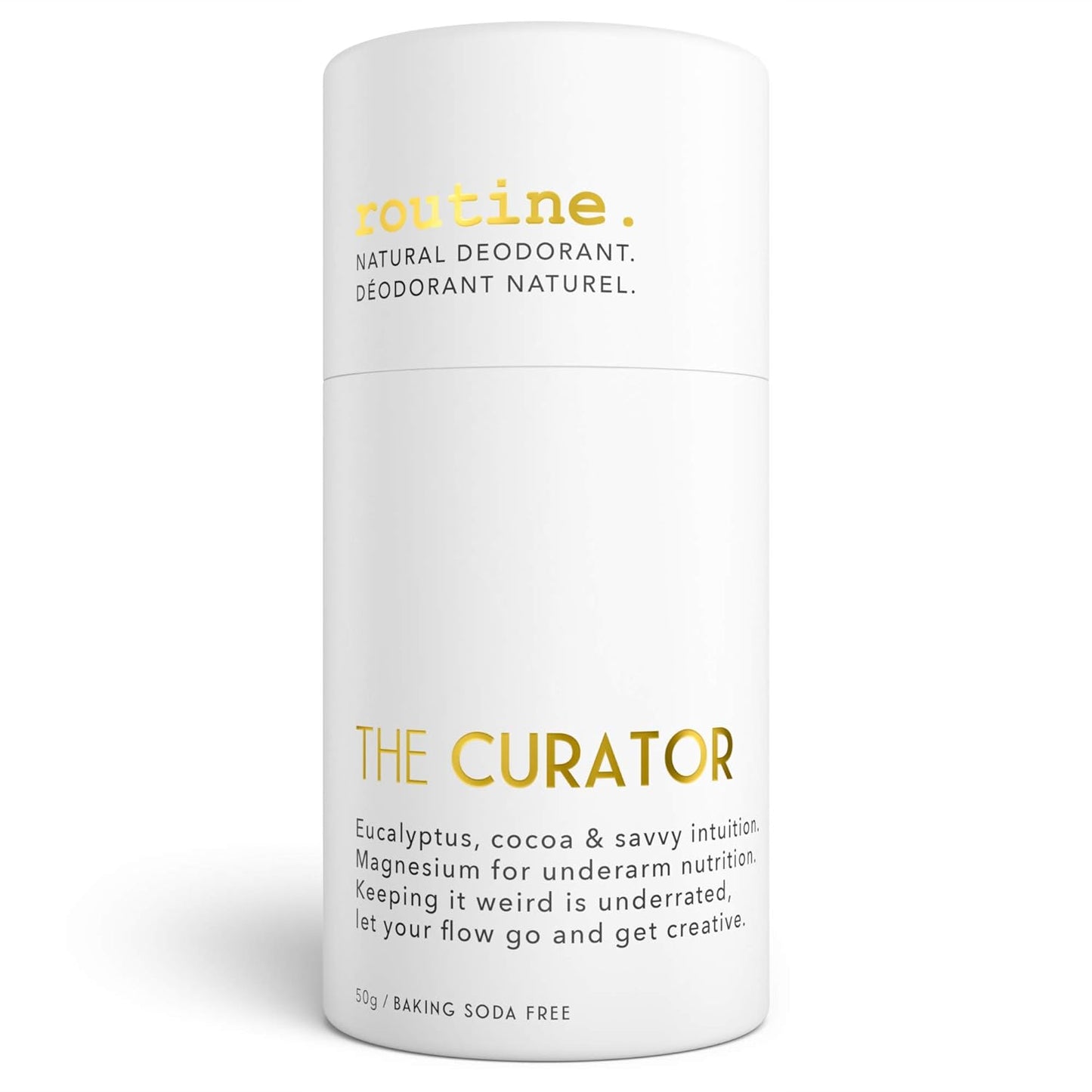 ROUTINE Natural Deodorant Stick for Women & Men 50g | Antiperspirant Deodorant for Sensitive Skin | Underarm Eucalyptus scented Deodorant | Aluminum and Backing Soda Free - The Curator