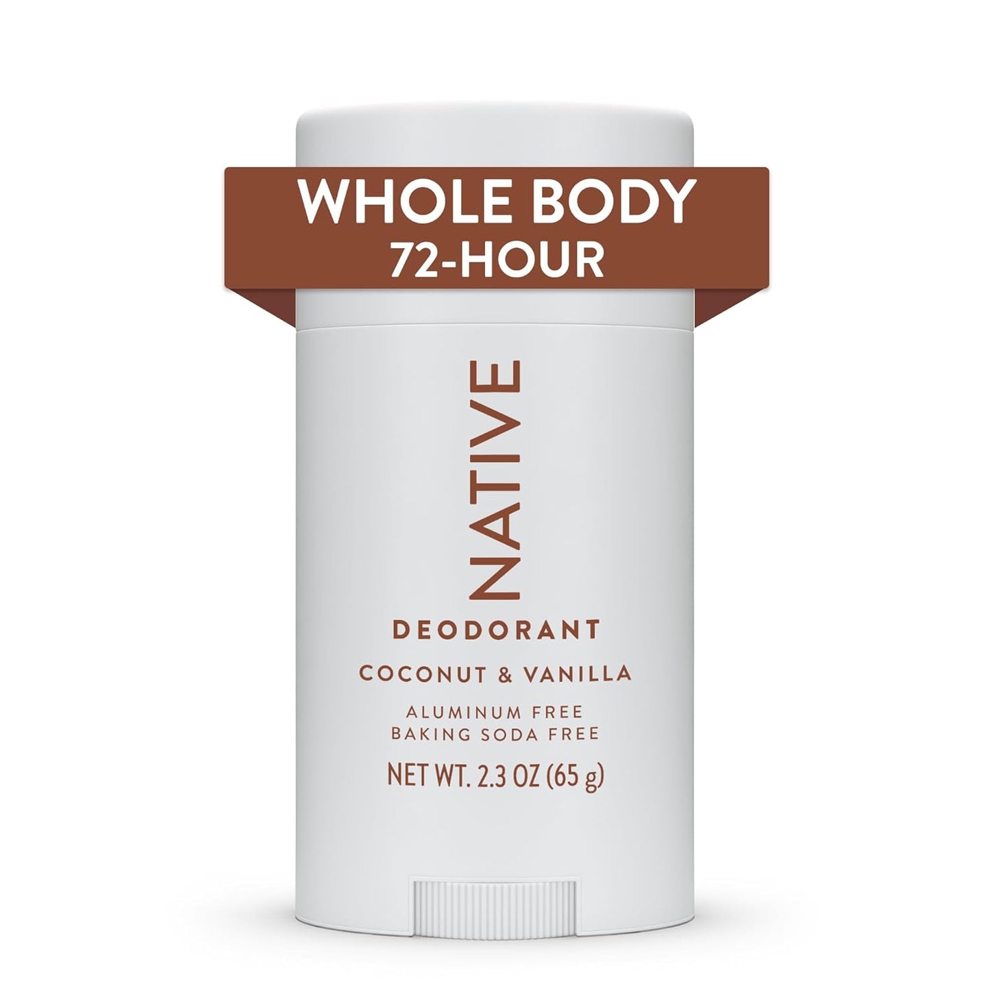 Native Whole Body Deodorant Stick Contains Naturally Derived Ingredients, Deodorant for Men and Women | 72 Hour Odor Protection, Aluminum Free with Coconut Oil and Shea Butter | Coconut & Vanilla