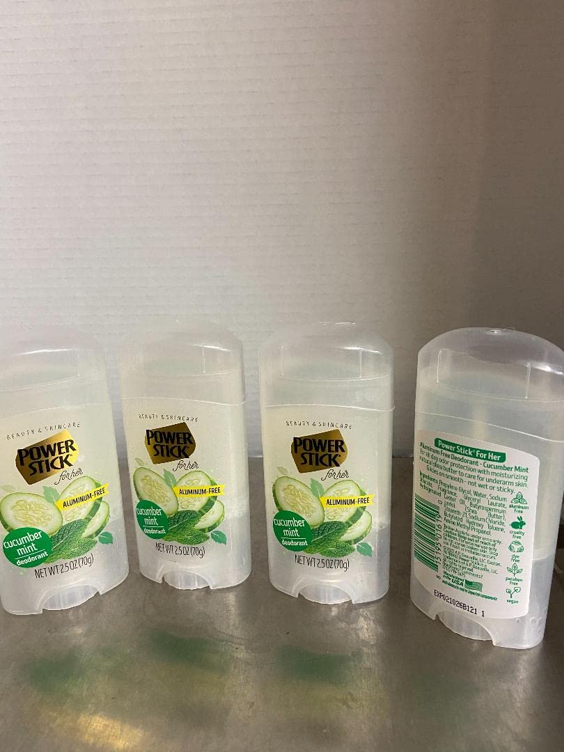 Power Stick Cucumber Mint Deodorant (2.5 oz 4 EA)