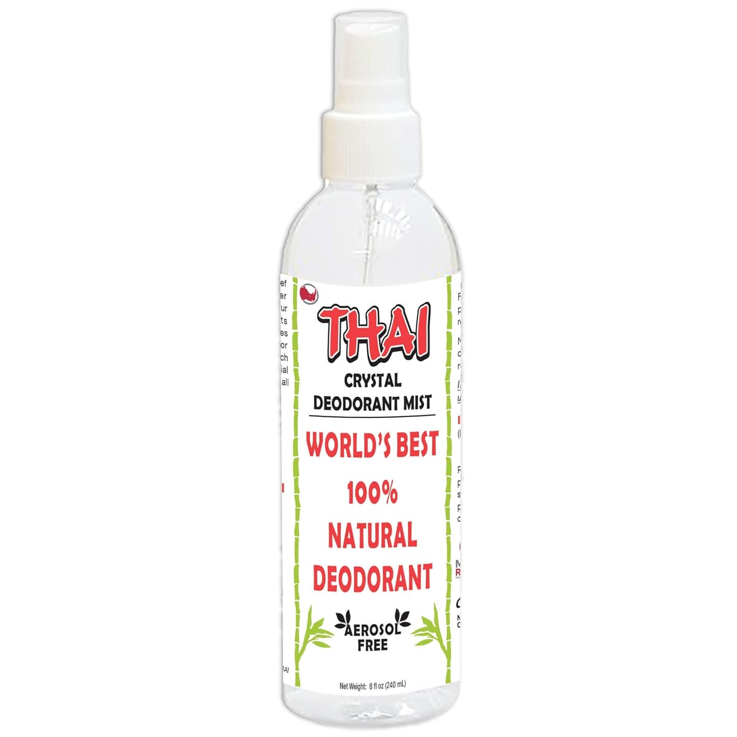 Thai Deodorant Crystal Mist Spray (8 Oz) Aluminum-Free Natural Crystal Salt Deodorant Spray for Women Men & Teens