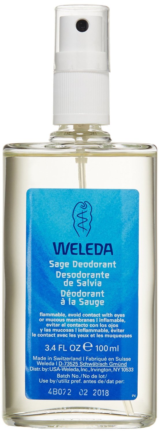 Weleda Deodorant Spray, Sage - 3.4 Ounce, (Pack of 2)