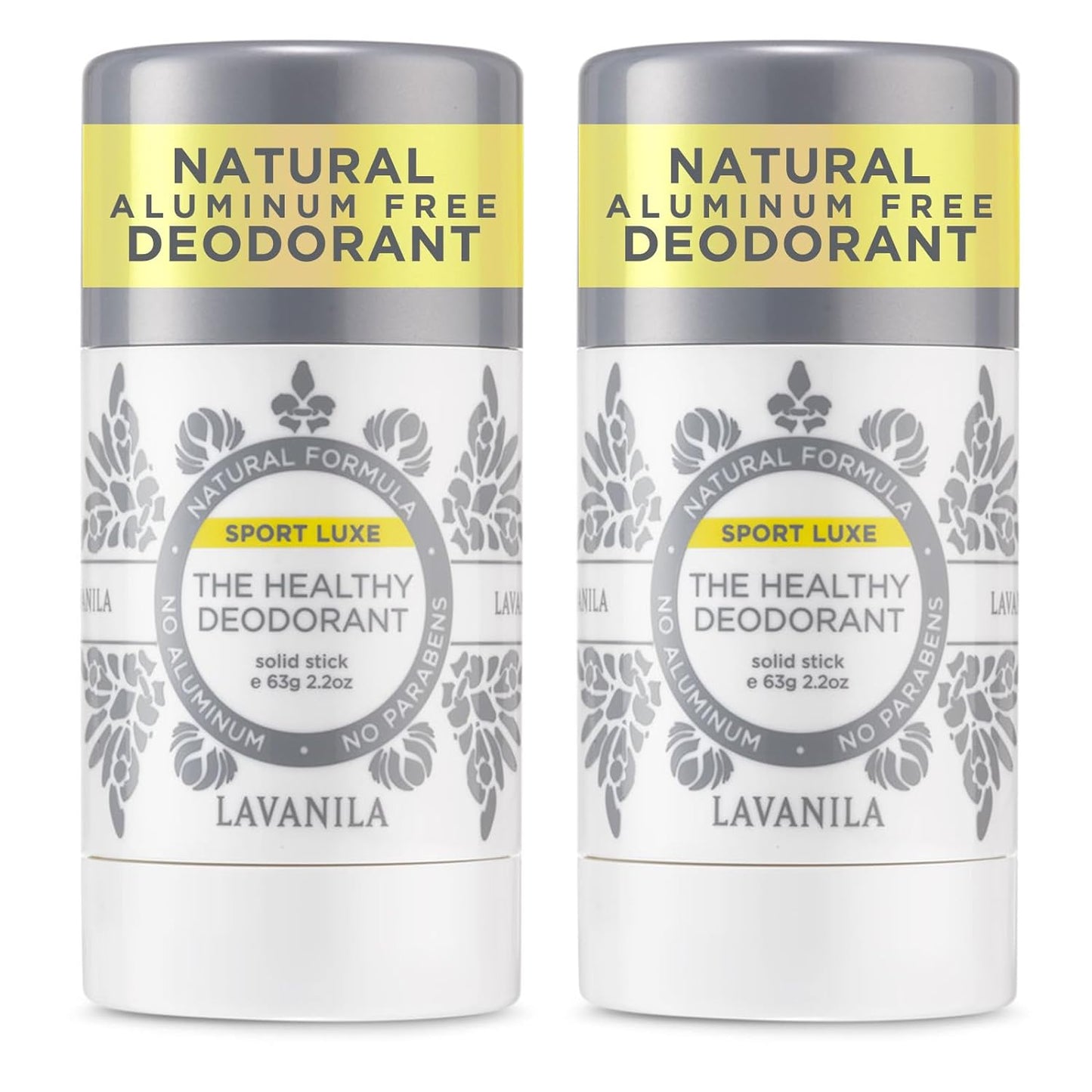 Lavanila - The Healthy Deodorant. Aluminum-Free, Vegan, Clean, and Natural - Sport Luxe (Sport Luxe, 2.2 Ounce Pack of 2)