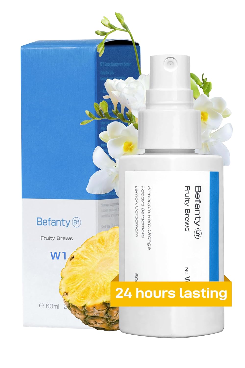 Natural Spray Deodorant for Women, Aluminum Free Deodorant for Men, 24 Hours Odor Protection, Travel and Pocket Size Body Spray, Suitable for Sensitive Skin - Fruity Brews 2.0 fl oz