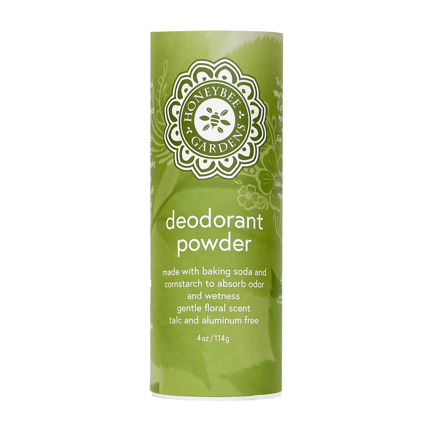 Honeybee Gardens - Deodorant Powder, Aluminum and Talc Free, 4 oz/114 g