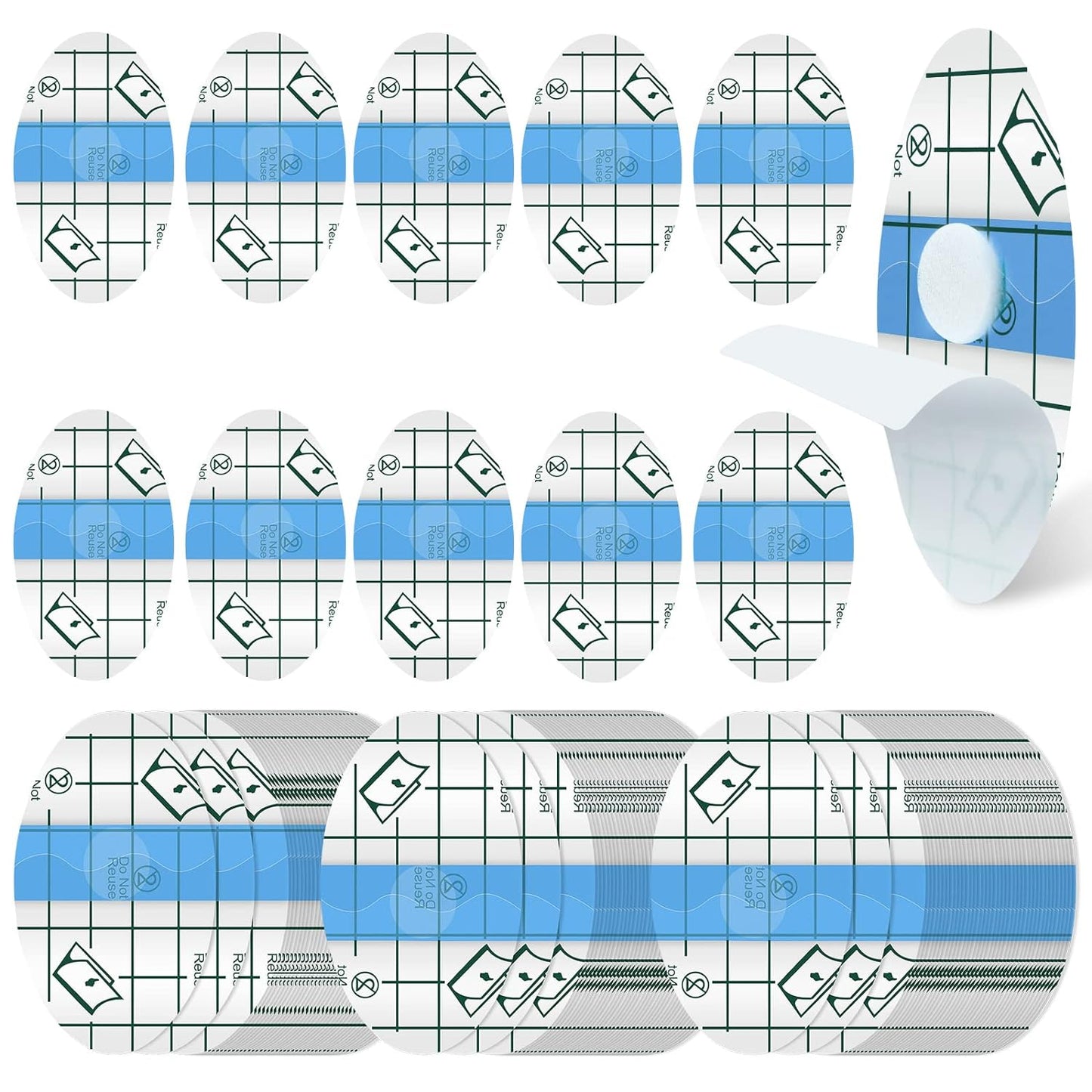 120 Pieces Ear Covers Waterproof Baby Shower Swimming Ear Stickers Newborn Ear Plugs Kids Disposable Ear Tape Ear Protectors Showering Surfing Snorkeling and Other Water Sport (Blue)