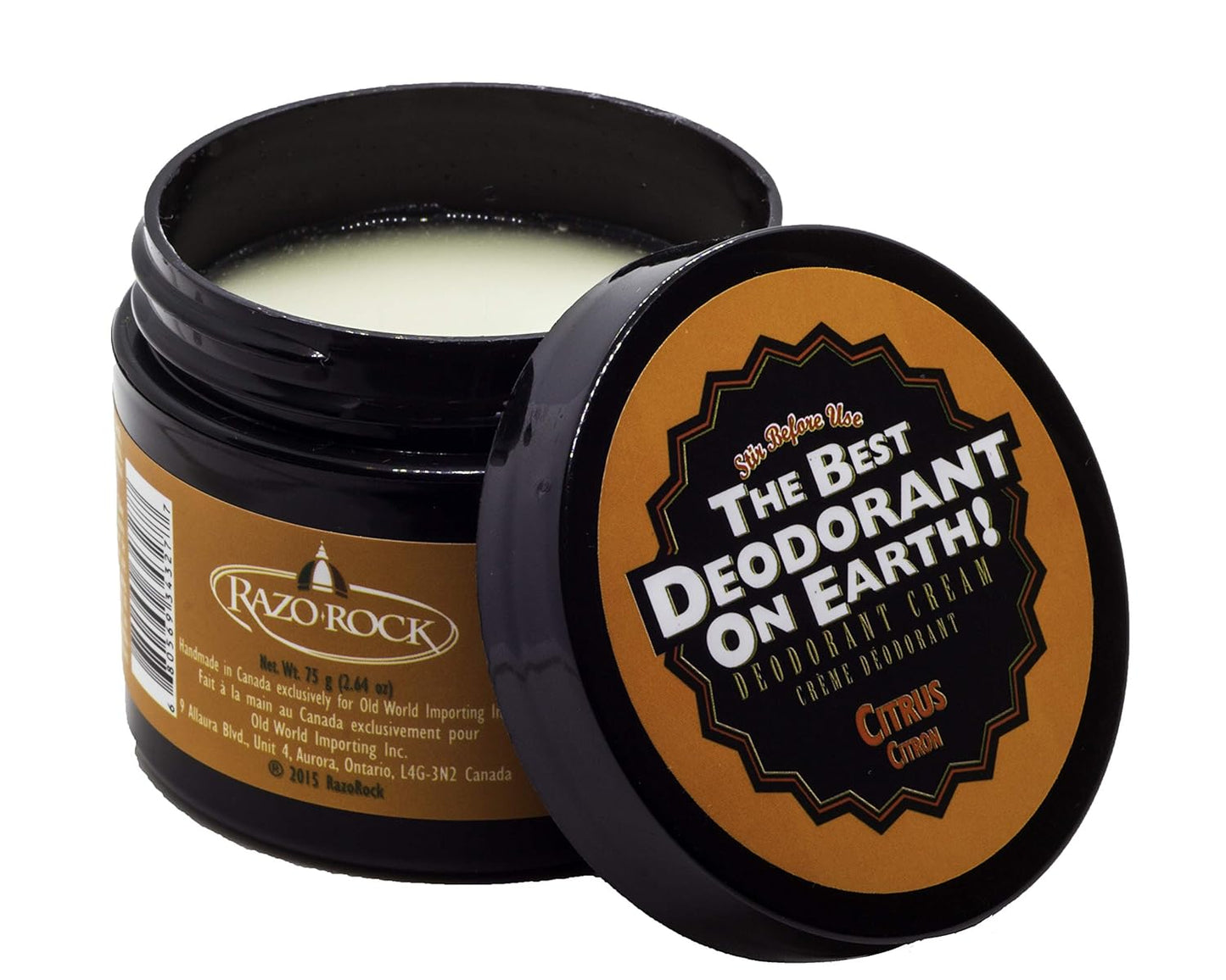 The Best Deodorant On Earth! By RazoRock - Citrus Cream