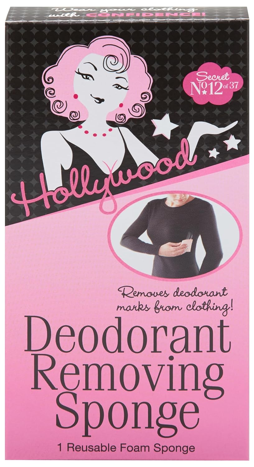 Hollywood Fashion Secrets Deodorant Removing Sponge, Stain Eraser, Reusable