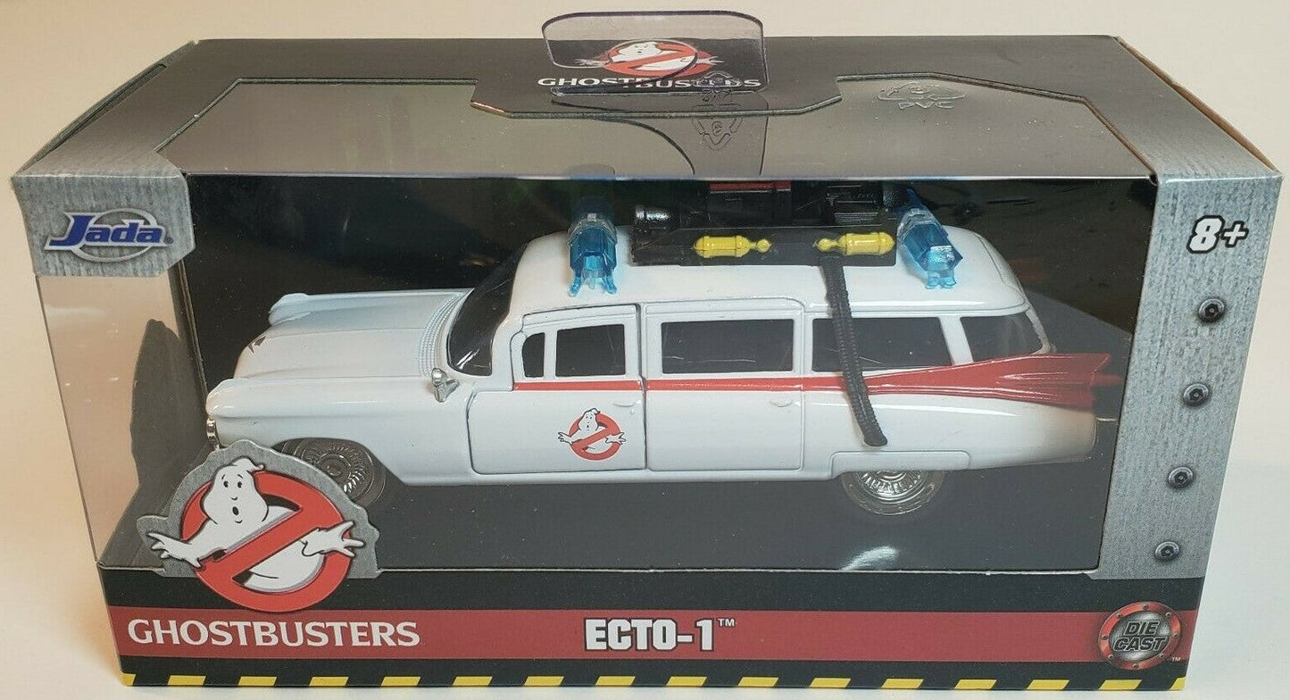 Jada Hollywood Rides Metals Die-Cast - Ghostbusters Ecto-1 - 1959 Cadillac Ambulance 1:32 Toy Vehicle (24078 JA99541)