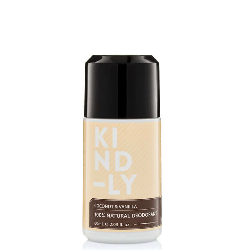 KIND-LY 100% Natural Deodorant Roll-On - Coconut & Vanilla