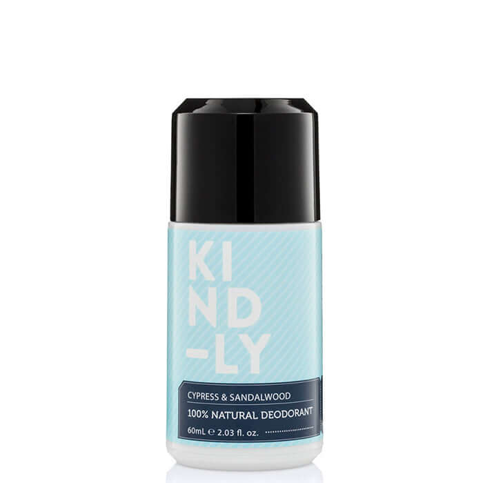 KIND-LY 100% Natural Deodorant Roll-On - Cyprus & Sandalwood