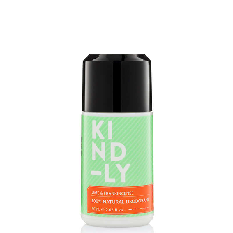 KIND-LY 100% Natural Deodorant Roll-On - Lime & Frankincense