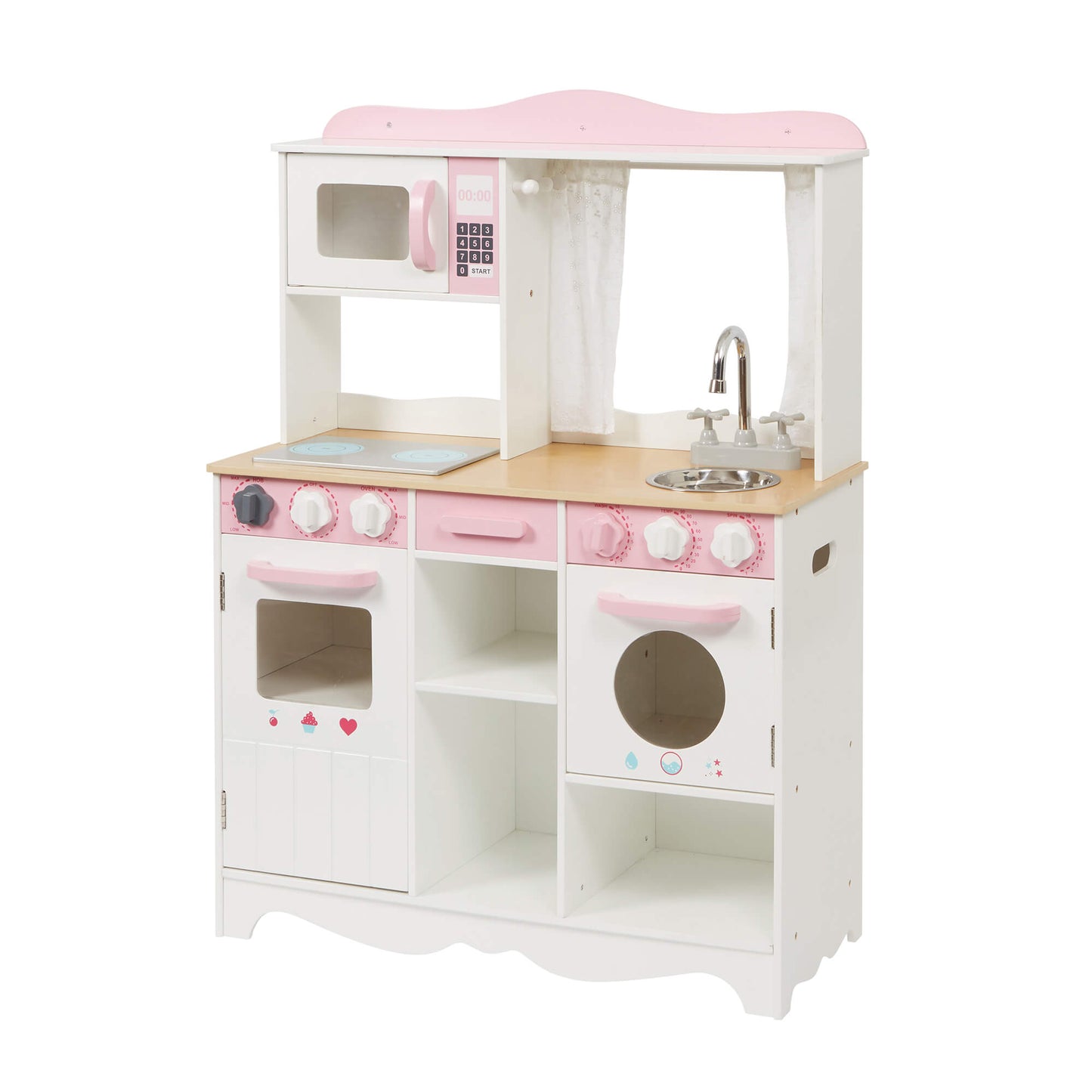 Deluxe Montessori Country Toy Kitchen | Wooden Toy Kitchen with Accessories | 3 Years+