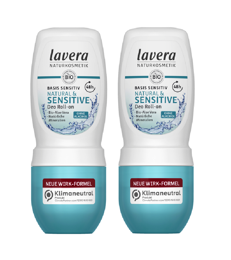 2xPack Lavera Natural & Sensitive Deodorant Roll-on - 100 ml