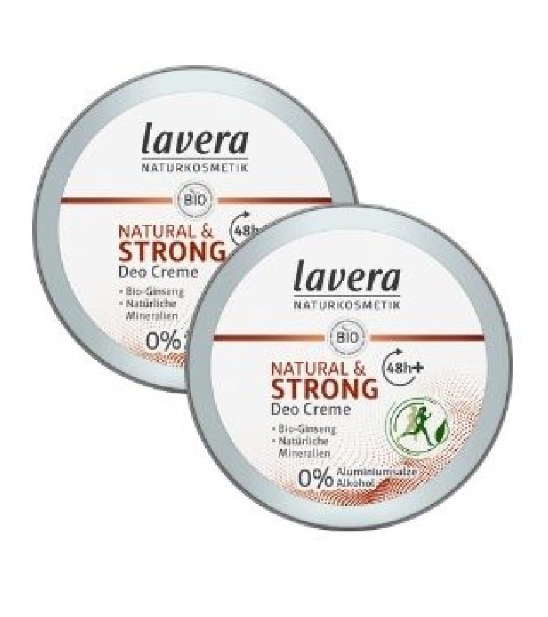 2xPack Lavera Natural & Strong Deodorant Cream - 100 ml