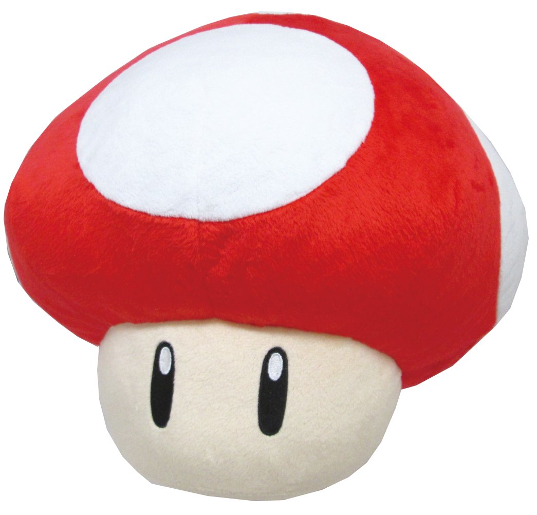 Super Mario Item Cushion (Super Mushroom)