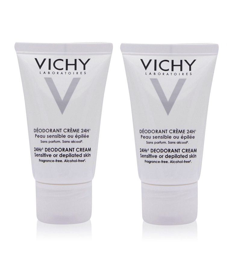 2xPack VICHY Sensitive Skin 24H Deodorant Cream - 80 ml