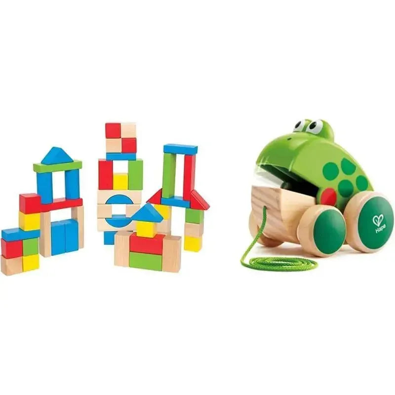 Hape - Maple Wood Kids Building Blocks