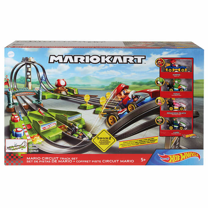 Hot Wheels - Mario Kart - Mario Circuit (4 Characters) Track Set (GRH28) LOW STOCK