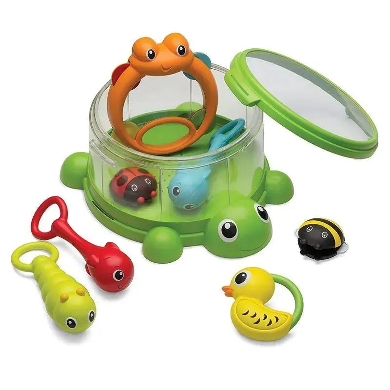 Infantino Turtle Cover Band 8-Piece Percussion Set, Multicolor