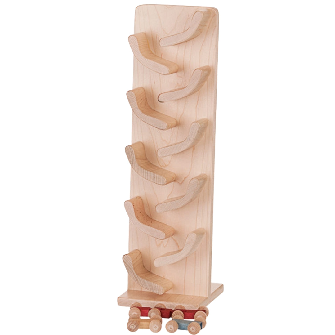 Natural Wooden Minicar Roller