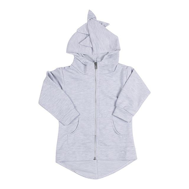 unisex Gray / 18M Toddlers Dinosaur Hoodies