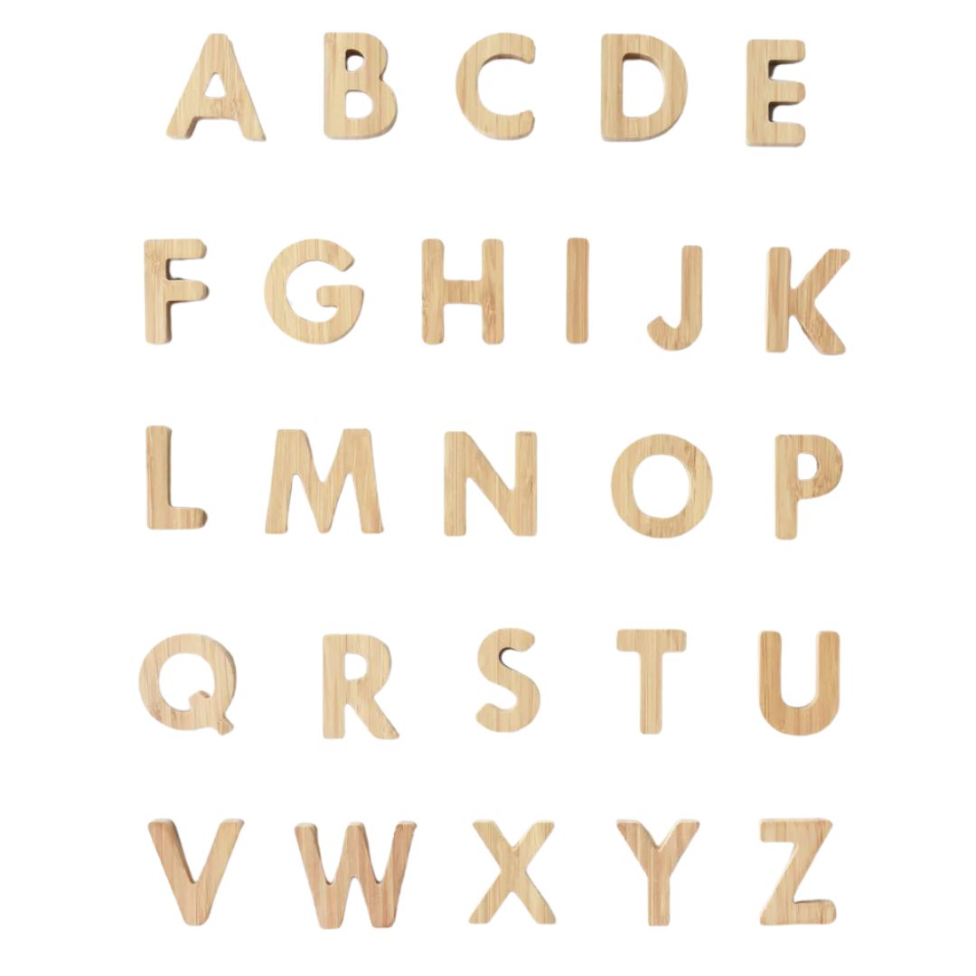 Bamboo Alphabet Set