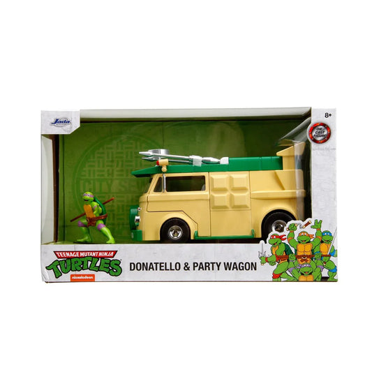 Teenage Mutant Ninja Turtles (Hollywood Rides) Die-Cast Metal Party Wagon with Donatello 34529 LOW STOCK