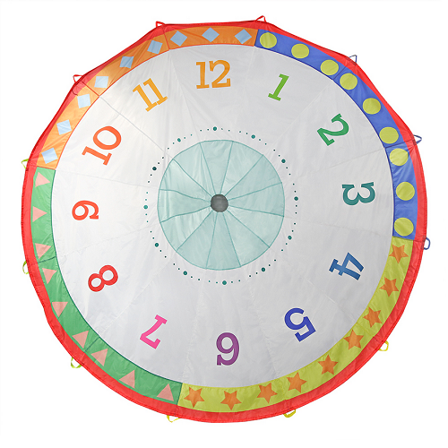 Tick Tock Clock 12 Ft Parachute