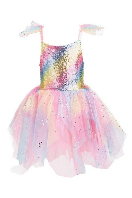 Great Pretenders Rainbow Fairy Dress & Wings 5-6