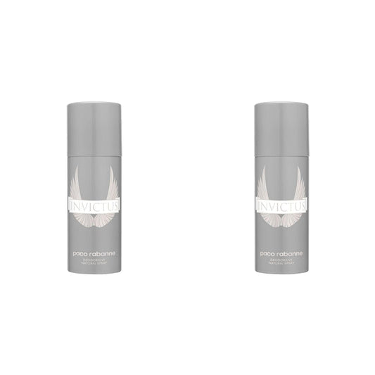 Invictus by Paco Rabanne for Men 5.1 oz Deodorant Spray (Pack of 2)