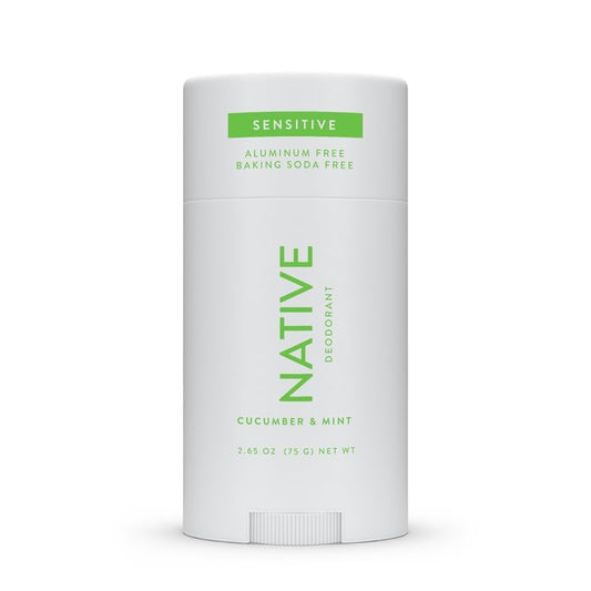 Native Sensitive Deodorant Contains Naturally Derived Ingredients, 72 Hour Odor Control | Deodorant & Women and Men, Aluminum Free with Baking Soda, Coconut Oil and Shea Butter | Cucumber & Mint