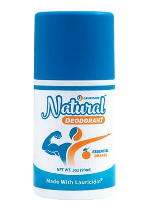 Natural Deodorant - Aluminum Free - Plant Based Formula for Men and Women - 3oz Roll-On Deo Made with Lauricidin