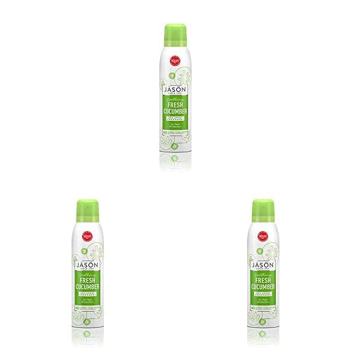 Jason Dry Spray Deodorant, Soothing Fresh Cucumber, 3.2 Oz (Pack of 3)
