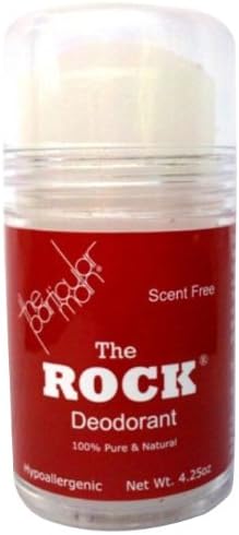 The Rock Natural Mineral Rock Deodorant (Scent Free), 4.25-Ounce